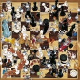 HEYE Puzzel Zwart of wit Schaken 1000 stukjes