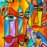 Puzzle Kreative Gesichter Bico 1000 Teile