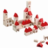 Ensemble de construction en bois petite ville