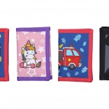 Portemonnee met klittenbandsluiting 12,5 × 25 cm – mix van motieven