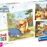Puzzle Winnie l’Ourson 3x48 pièces Clementoni