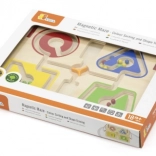 Labyrinthe magnétique en bois pour enfants