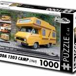Puzzel RETRO-AUTA ŠKODA 1203 Camp (1969) – 1000 stukjes