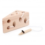 Houten rijgkaas met muis – Small Foot