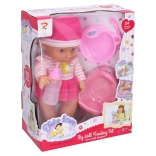 30 cm baby doll that pees with sounds and accessories