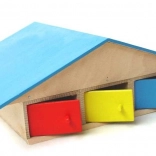 Houten garage voor auto's