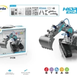 Hydraulic excavator kit for kids 8+ with water power, 130 parts
