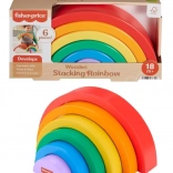 Arc-en-ciel en bois à empiler Fisher-Price pour enfants