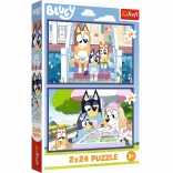 Puzzle 2x24 Joyeuse Bluey - BBC Bluey Trefl