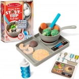 MELISSA & DOUG Simmer & Stir Color-Changing Cooking Set, 19 pieces
