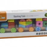 Houten stapeltreintje voor kinderen 18m+