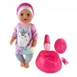 Peeing Baby Doll with Accessories 45 cm