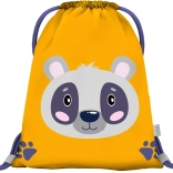 Baagl sac préscolaire avec panda, jaune