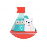 Jouet en bois à assembler Chouette et Chat