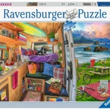 2D-puzzel 1000 stukjes Uitzicht vanuit de camper