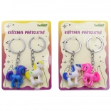 Porte-clés d'amitié Licorne - 2 pièces