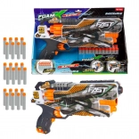 Speelgoedpistool met schuimkogels met geluid en munitie