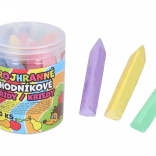 Kleurige driekantige stoepkrijtjes 20 stuks