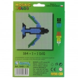 Mosaic Color Construction Set 2-in-1 – Helicopter and Airplane, 186 Pieces