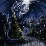 Puzzel 1500 stukjes zwarte draak Ravensburger