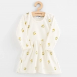 infant dress from organic cotton with long sleeves New Baby olives