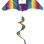 Bunter Drache mit rotierendem Regenbogen