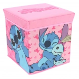 Cozy Noxxiez storage box and ottoman STITCH for girls 30 × 30 × 30 cm