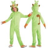 Kinderkostuum POKEMON Grookey kigurumi groen 137–149 cm (10–12 jaar)