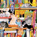 COBBLE HILL familiepuzzel – tijd voor kattenverhalen, 350 stukjes