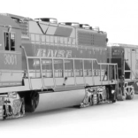 metal earth modèle 3D en métal rame de train avec locomotive et 4 wagons coffret deluxe