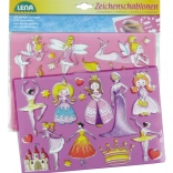 Teksjablonen prinsessen en ballerina’s LENA