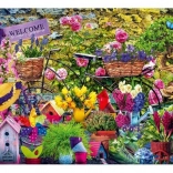 Puzzel Welkom in onze tuin 1000 stukjes BLUEBIRD