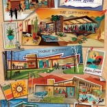 Puzzle Modernes Traumhaus Mitte des Jahrhunderts 1000 Teile