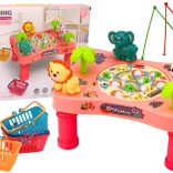 Tafelspel vissen vangen – roze tafeltje voor kinderen