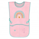 Tablier enfant arc-en-ciel rose