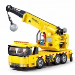 Sluban Town grue mobile avec boule de démolition - jeu de construction