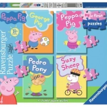 Mijn eerste puzzel Peppa Pig 4-in-1 (2–5 stukjes) RAVENSBURGER