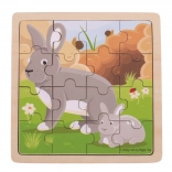 Puzzle Bigjigs Toys lapin avec son petit