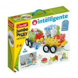 Quercetti Jumbo Peggy Vehicles Jeu de construction pour les tout-petits