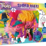 Puzzle recto-verso TREFL Trolls 3 Joyeux jour des trolls SUPER MAXI 24 pièces
