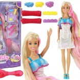 Anlily Doll with Long Blonde Hair - Styling Set