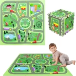 Humbi Foam Play Mat City Streets 90 × 90 cm, 9 pieces