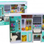 Children's 4-in-1 Bathroom Set – shower, toilet, washing machine and accessories