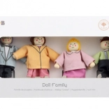 VIGA set houten poppen – gezin 4 stuks
