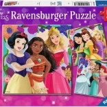 Ravensburger puzzle Disney: Fairy Tale Princesses 3x49 Pieces
