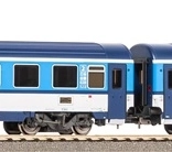 Set van twee EUROFIMA 2e klas rijtuigen ČD – tijdperk V (schaal H0)