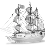 Metalen 3D-model van het schip Black Pearl (Zwarte Parel) – METAL EARTH