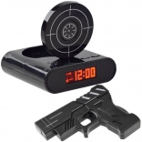 Alarm Clock with Pistol and Target – Interactive Shooting Alarm