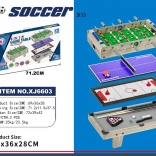 tabletop game table 4-in-1 gray – billiards, air hockey, table tennis and foosball