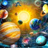 Puzzel zonnestelsel 1000 stukjes BLUEBIRD